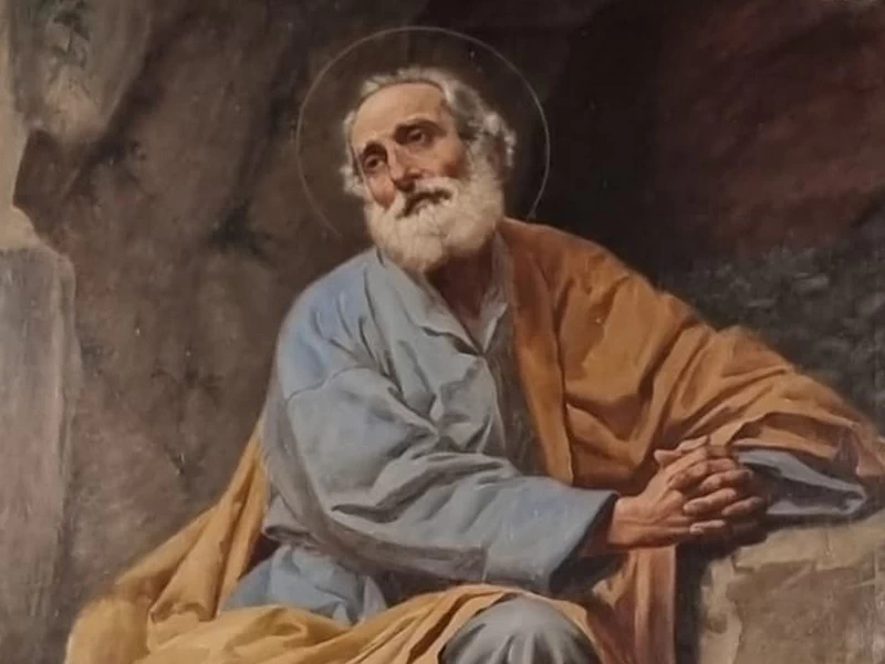 1848-Orazio Orazi - San Pietro con il gallo - Montegranaro (FM) chiesa di San Pietro